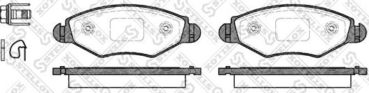 Stellox 654 020B-SX - Bremsbelagsatz, Scheibenbremse alexcarstop-ersatzteile.com