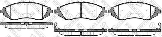 Stellox 656 002B-SX - Bremsbelagsatz, Scheibenbremse alexcarstop-ersatzteile.com