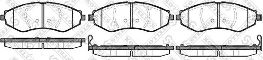 Stellox 656 022-SX - Bremsbelagsatz, Scheibenbremse alexcarstop-ersatzteile.com