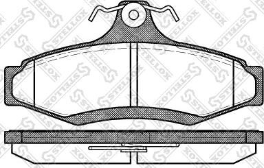 Stellox 657 010B-SX - Bremsbelagsatz, Scheibenbremse alexcarstop-ersatzteile.com