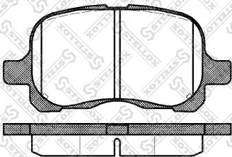 Stellox 663 000-SX - Bremsbelagsatz, Scheibenbremse alexcarstop-ersatzteile.com