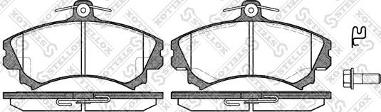 Stellox 601 002B-SX - Bremsbelagsatz, Scheibenbremse alexcarstop-ersatzteile.com