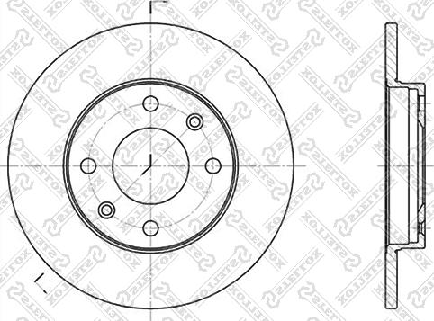 Spidan 81654 - Bremsscheibe alexcarstop-ersatzteile.com