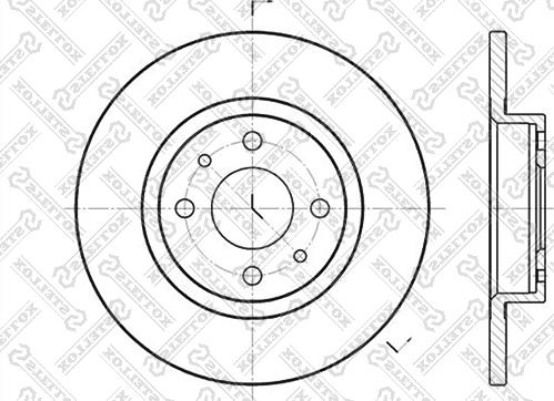 Stellox 6020-9932-SX - Bremsscheibe alexcarstop-ersatzteile.com