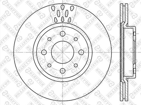 Stellox 6020-9921V-SX - Bremsscheibe alexcarstop-ersatzteile.com