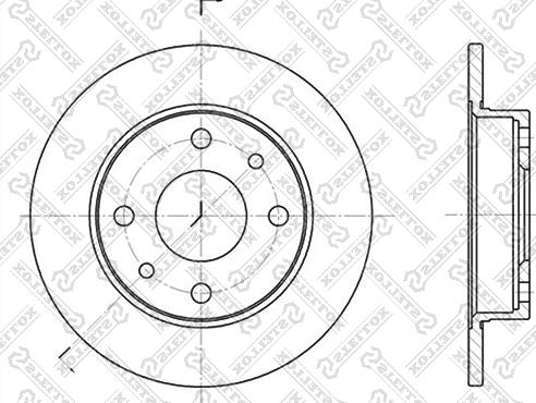 Stellox 6020-9922-SX - Bremsscheibe alexcarstop-ersatzteile.com