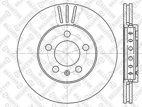 Stellox 6020-4758V-SX - Bremsscheibe alexcarstop-ersatzteile.com