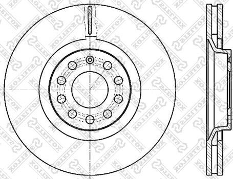 Stellox 6020-47107V-SX - Bremsscheibe alexcarstop-ersatzteile.com