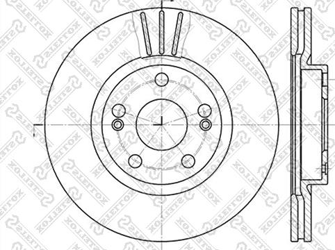 Stellox 6020-3913V-SX - Bremsscheibe alexcarstop-ersatzteile.com