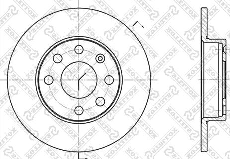 Stellox 6020-3605-SX - Bremsscheibe alexcarstop-ersatzteile.com