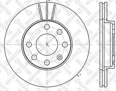 Stellox 6020-3608V-SX - Bremsscheibe alexcarstop-ersatzteile.com