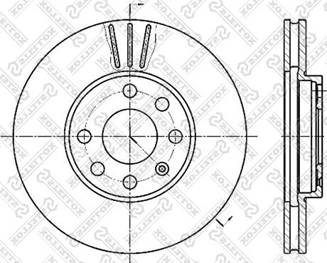 Stellox 6020-3629V-SX - Bremsscheibe alexcarstop-ersatzteile.com