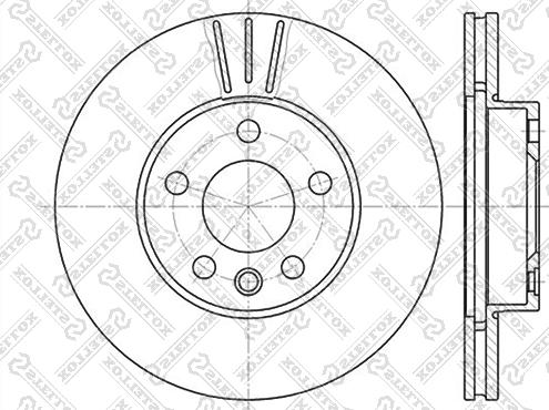 Stellox 6020-2545V-SX - Bremsscheibe alexcarstop-ersatzteile.com