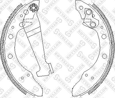 Stellox 057 100-SX - Bremsbackensatz alexcarstop-ersatzteile.com