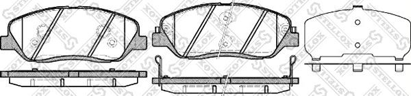 Stellox 001 092B-SX - Bremsbelagsatz, Scheibenbremse alexcarstop-ersatzteile.com