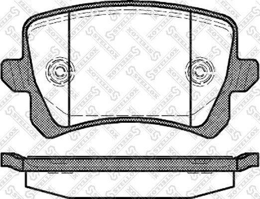 HELLA 8DB 335 011-771 - Bremsbelagsatz, Scheibenbremse alexcarstop-ersatzteile.com