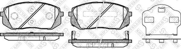 Stellox 002 010-SX - Bremsbelagsatz, Scheibenbremse alexcarstop-ersatzteile.com