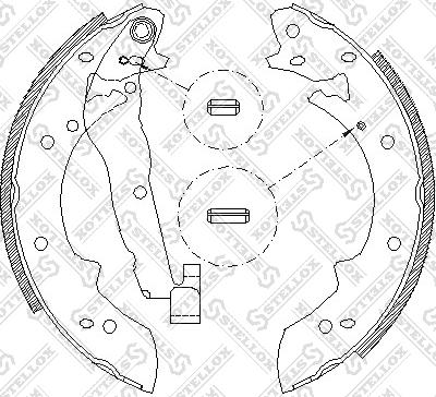 Stellox 038 101-SX - Bremsbackensatz alexcarstop-ersatzteile.com