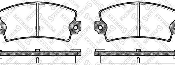 Stellox 032 036-SX - Bremsbelagsatz, Scheibenbremse alexcarstop-ersatzteile.com