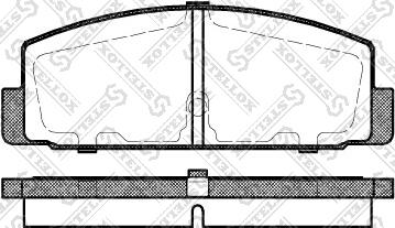 Stellox 190 030B-SX - Bremsbelagsatz, Scheibenbremse alexcarstop-ersatzteile.com