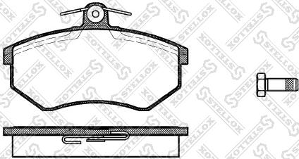 Stellox 145 040-SX - Bremsbelagsatz, Scheibenbremse alexcarstop-ersatzteile.com