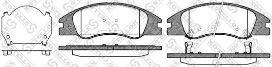 Stellox 145 002-SX - Bremsbelagsatz, Scheibenbremse alexcarstop-ersatzteile.com