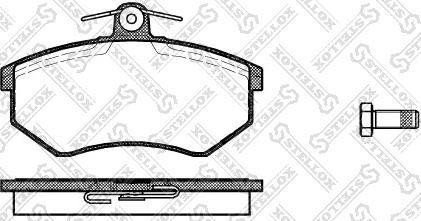 Stellox 145 010-SX - Bremsbelagsatz, Scheibenbremse alexcarstop-ersatzteile.com