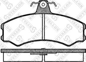 Stellox 154 002-SX - Bremsbelagsatz, Scheibenbremse alexcarstop-ersatzteile.com