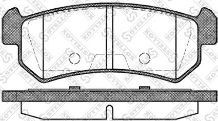 Stellox 1059 000-SX - Bremsbelagsatz, Scheibenbremse alexcarstop-ersatzteile.com