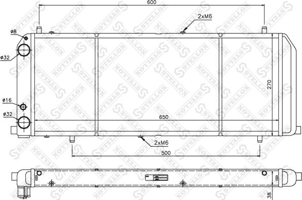 Stellox 10-25046-SX - Kühler, Motorkühlung alexcarstop-ersatzteile.com