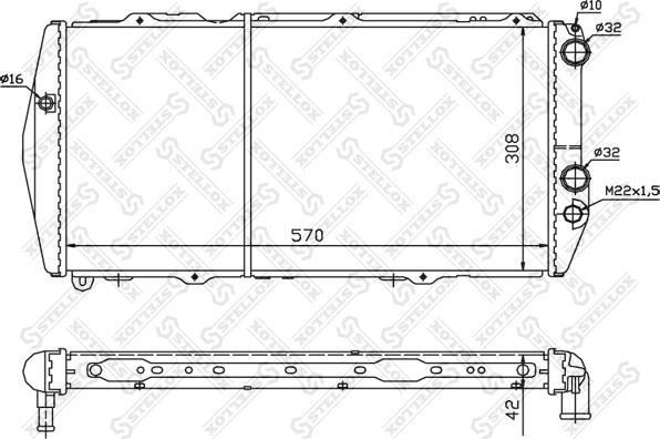 Stellox 10-25017-SX - Kühler, Motorkühlung alexcarstop-ersatzteile.com