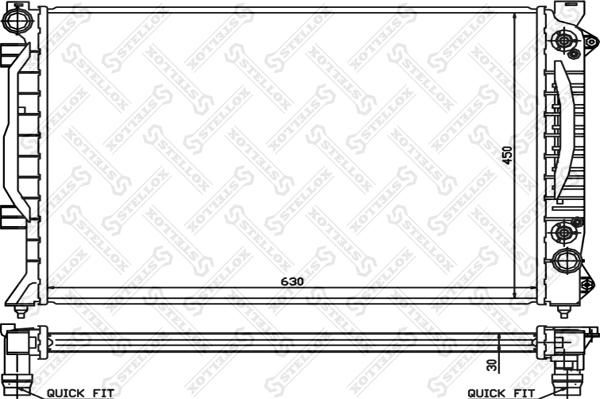 Stellox 10-25158-SX - Kühler, Motorkühlung alexcarstop-ersatzteile.com