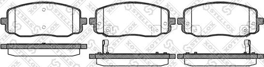 Stellox 1144 002-SX - Bremsbelagsatz, Scheibenbremse alexcarstop-ersatzteile.com