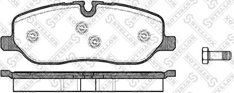 Stellox 1169 000-SX - Bremsbelagsatz, Scheibenbremse alexcarstop-ersatzteile.com