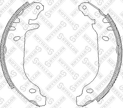 Stellox 180 100-SX - Bremsbackensatz alexcarstop-ersatzteile.com