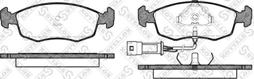 Stellox 183 002-SX - Bremsbelagsatz, Scheibenbremse alexcarstop-ersatzteile.com