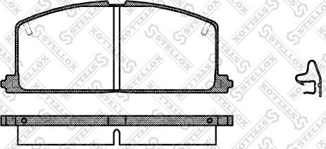 Stellox 178 004-SX - Bremsbelagsatz, Scheibenbremse alexcarstop-ersatzteile.com