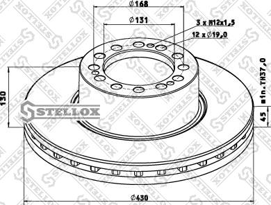 Stellox 85-00815-SX - Bremsscheibe alexcarstop-ersatzteile.com