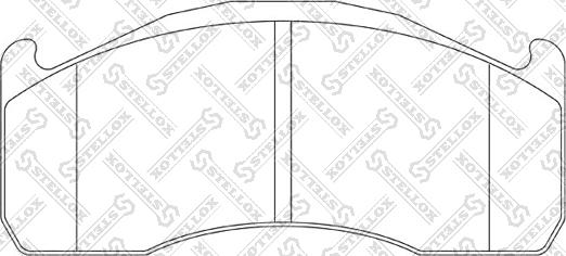 Stellox 85-11466-SX - Bremsbelagsatz, Scheibenbremse alexcarstop-ersatzteile.com