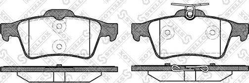 Stellox 853 020-SX - Bremsbelagsatz, Scheibenbremse alexcarstop-ersatzteile.com