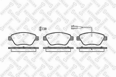 Stellox 869 001L-SX - Bremsbelagsatz, Scheibenbremse alexcarstop-ersatzteile.com