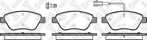 Stellox 869 001-SX - Bremsbelagsatz, Scheibenbremse alexcarstop-ersatzteile.com