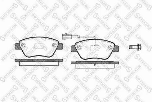 Stellox 869 011L-SX - Bremsbelagsatz, Scheibenbremse alexcarstop-ersatzteile.com