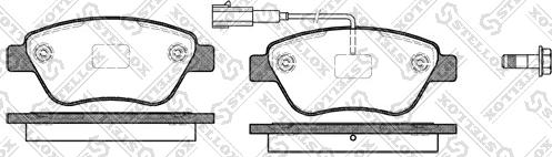 Stellox 869 011-SX - Bremsbelagsatz, Scheibenbremse alexcarstop-ersatzteile.com