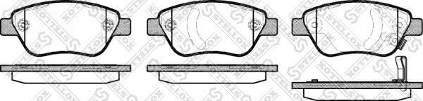 Stellox 869 031L-SX - Bremsbelagsatz, Scheibenbremse alexcarstop-ersatzteile.com