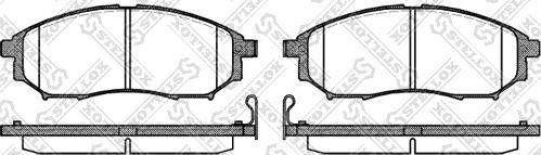 Stellox 863 014-SX - Bremsbelagsatz, Scheibenbremse alexcarstop-ersatzteile.com