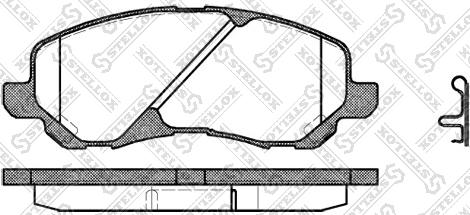 BENDIX 572280 - Bremsbelagsatz, Scheibenbremse alexcarstop-ersatzteile.com