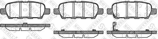 Stellox 887 001-SX - Bremsbelagsatz, Scheibenbremse alexcarstop-ersatzteile.com