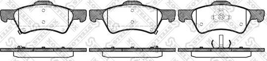 Stellox 821 002B-SX - Bremsbelagsatz, Scheibenbremse alexcarstop-ersatzteile.com