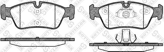 Stellox 395 040BL-SX - Bremsbelagsatz, Scheibenbremse alexcarstop-ersatzteile.com